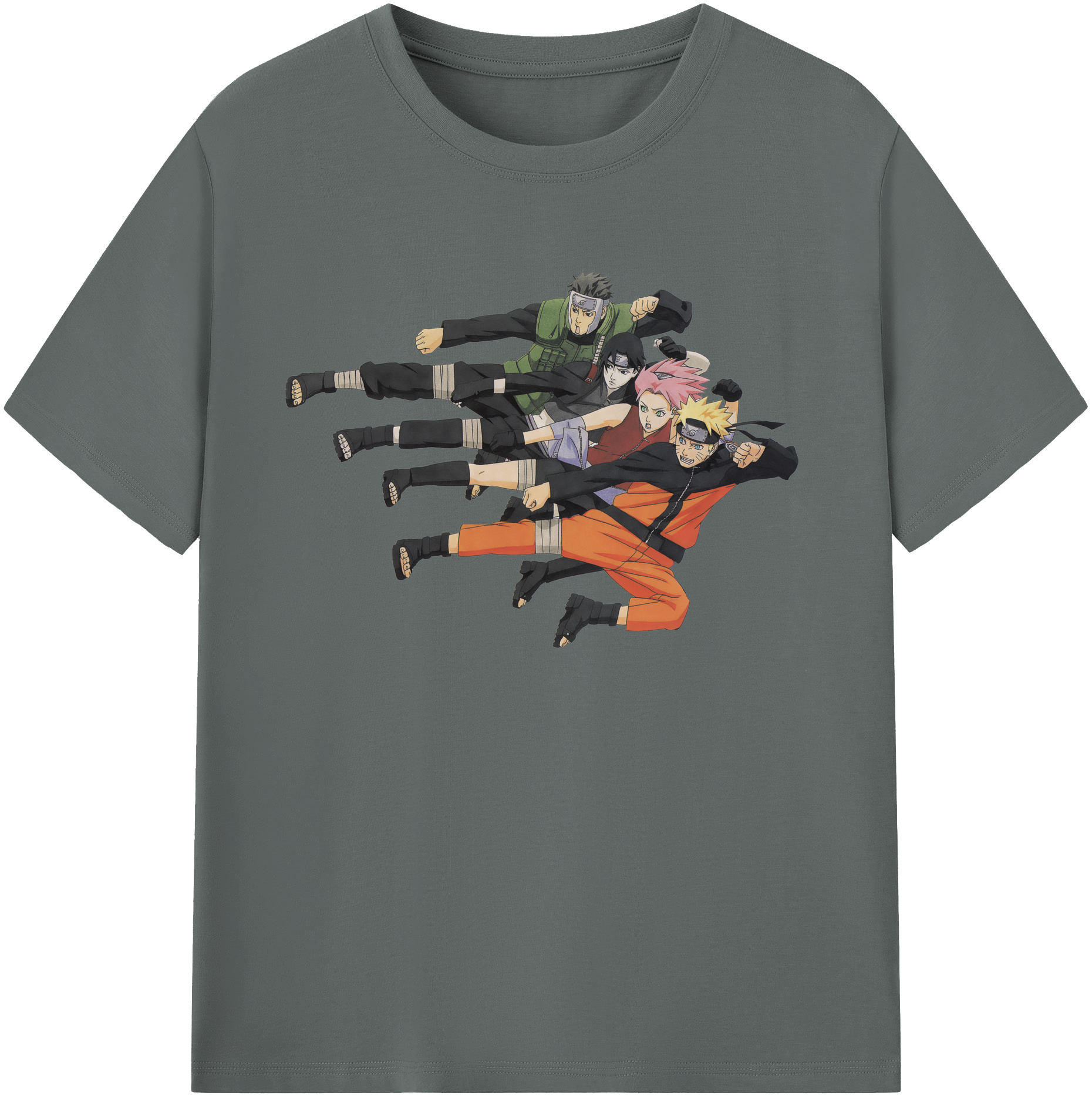 （画像用） NARUTO -ナルト- うずまき ナルト Uzumaki Naruto 綿100％ メンズ半袖Tシャツ｜肌触りやわらか＆通気性